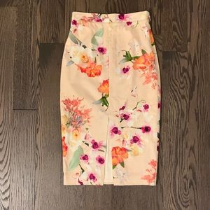 Marciano Floral Pencil Skirt